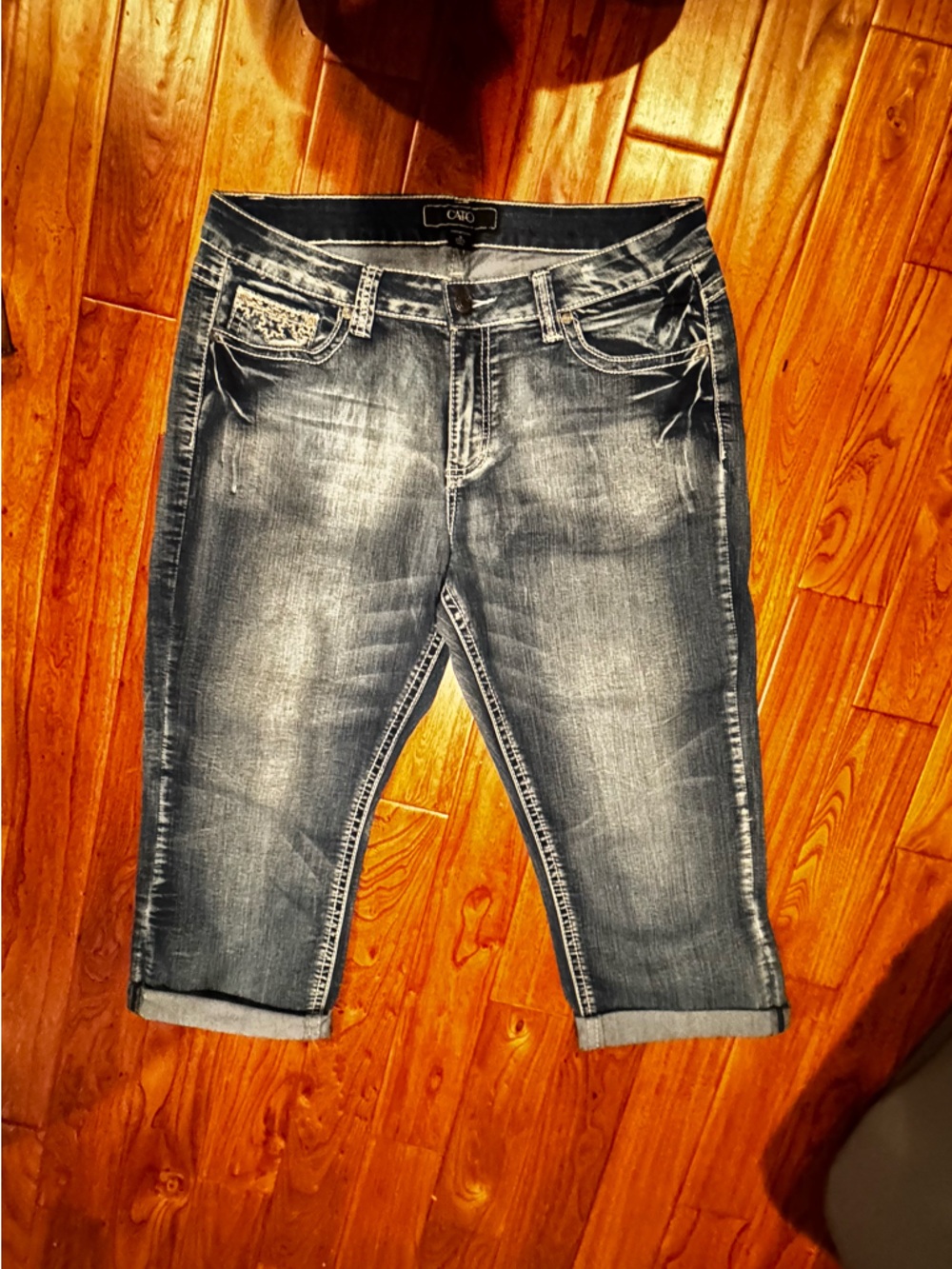Cato Dark Indigo Acid Wash Jeans